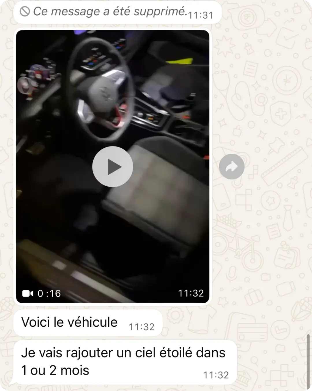 Capture d’une conversation WhatsApp partagée avec Nemesis